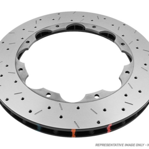 DBA 5000 Series Cross Drilled and Slotted Brake Rotor Rear Fitment for Dodge Viper 2003-2014 - Premium Replacement