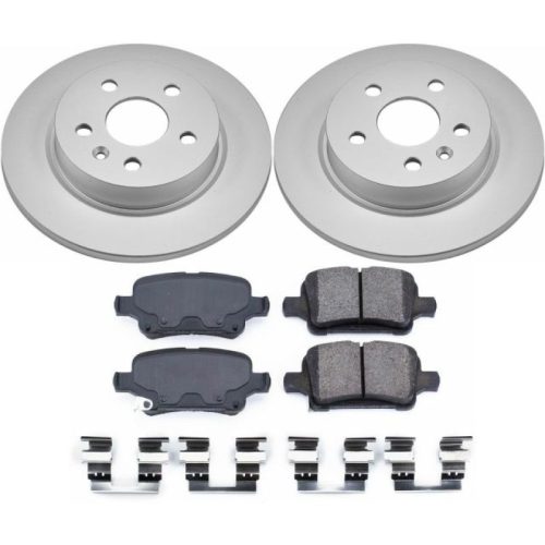 2016 Chevrolet Cruze Rear Z17 Evolution Geomet Coated Brake Rotor and Ceramic Pad Assembly - Heavy-Duty Fleet Replacement
