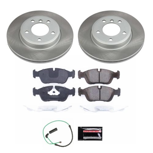 2001-2005 BMW 325xi Front Heavy-Duty Semi-Coated Rotor Brake Assembly - Premium Replacement