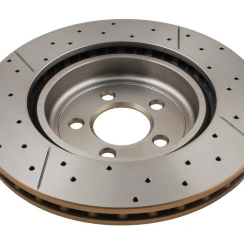 DBA Street Series Cross Drilled and Slotted Front Rotor for 2010 Chrysler 300, Dodge Challenger and Charger - Premium Replacement - Image 7