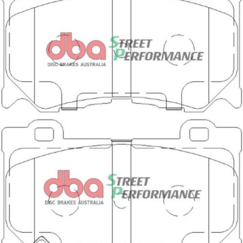 DBA Street Performance Brake Pads Front for Infiniti FX50 S51 Model 2009-13 - Premium Replacement - Image 2
