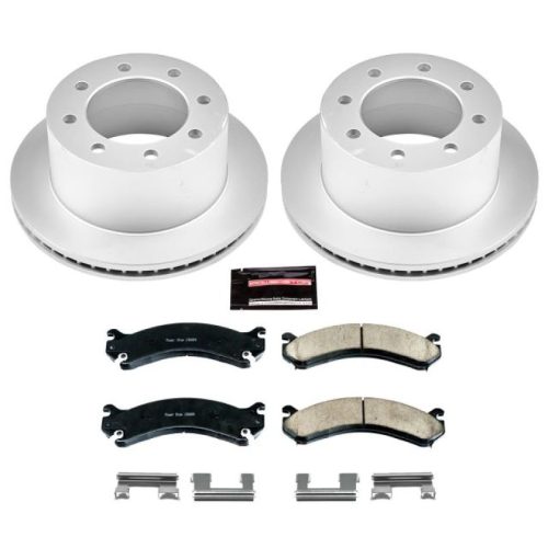 2010+ GMC Sierra 3500 HD & Chevrolet Silverado 3500 Heavy-Duty Rear Brake Rotor and Ceramic Pad Assembly - Premium Replacement