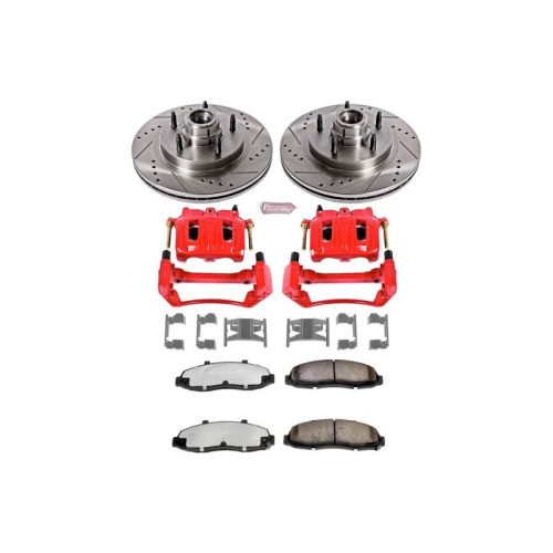 2000 Ford F-150 Front Z36 Truck & Tow Brake Upgrade Kit with Drilled & Slotted Rotors - Premium Heavy-Duty Replacement