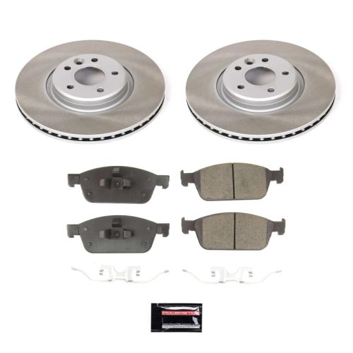 2017-2018 Lincoln MKC & Ford Escape Front Semi-Coated Rotor Brake Assembly - Premium Replacement