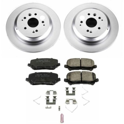2014-2016 Acura MDX Rear PowerStop Z17 Evolution Geomet Coated Brake Rotor and Ceramic Pad Assembly - Premium Replacement
