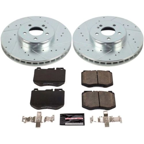 2016-2018 Mercedes-Benz GLC300 & E300 Front Brake Upgrade Kit with Drilled & Slotted Rotors - Heavy Duty Performance
