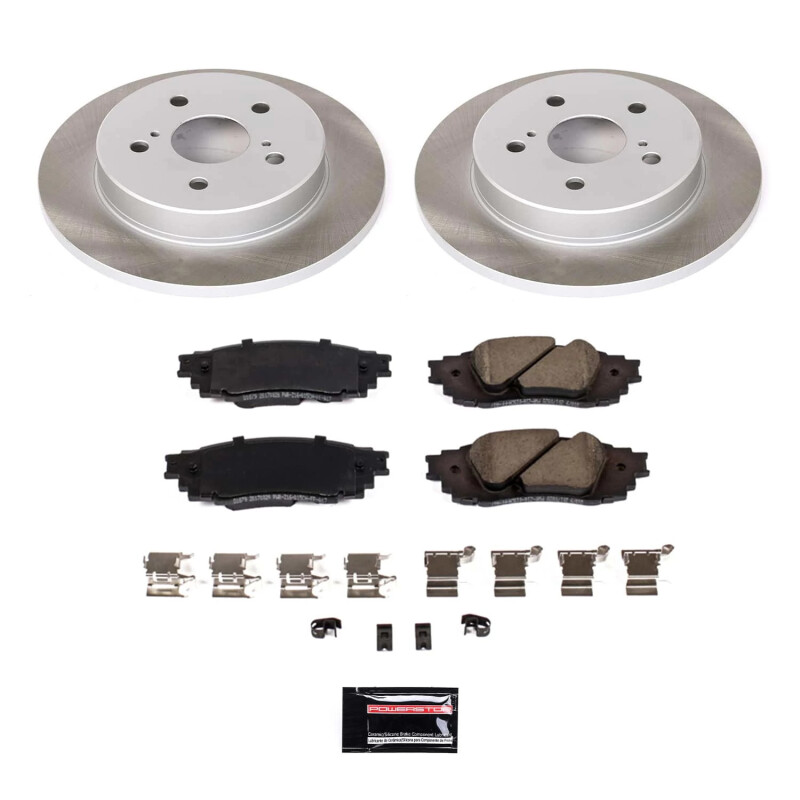 2018-2019 Toyota Camry, 2019 Toyota Avalon & RAV4 Heavy-Duty Semi-Coated Rotor Brake Assembly - Premium Replacement