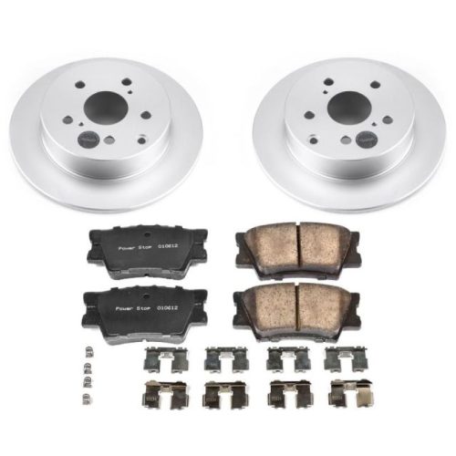 2009-2013 Toyota Matrix & 2009-2010 Pontiac Vibe Heavy-Duty Brake Rotor and Ceramic Pad Assembly - Premium Replacement