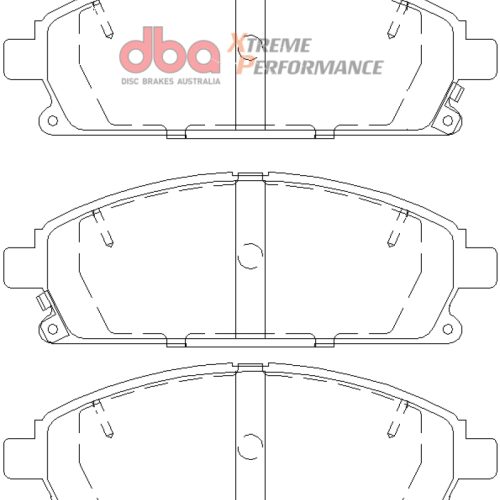 DBA XP650 Heavy-Duty Front Brake Pads for Nissan Pathfinder 1996-2004 - High-Performance Friction and Heat Resistance