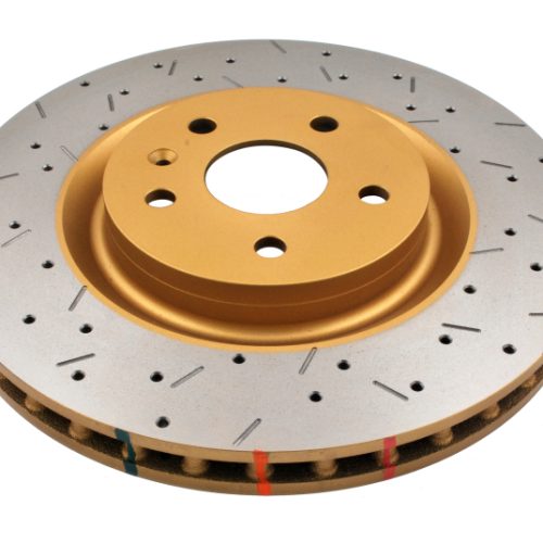 DBA 4000 Series V8 Front Drilled and Slotted Rotor for Chevrolet Camaro and Pontiac G8 (2009-16) - Premium Replacement
