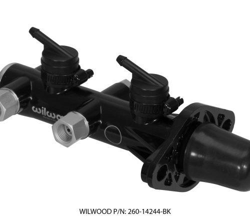 Remote Tandem Master Cylinder 1-1/8 Inch Bore Black Finish for Automotive and Heavy-Duty Applications - Image 2