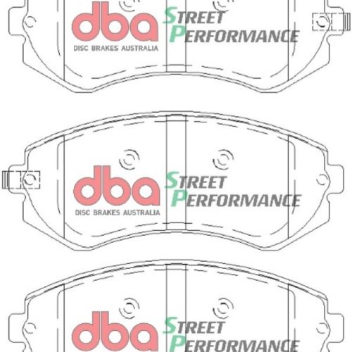 DBA Street Series Brake Pads Front 1990-1996 Nissan 240SX with ABS - Premium Replacement