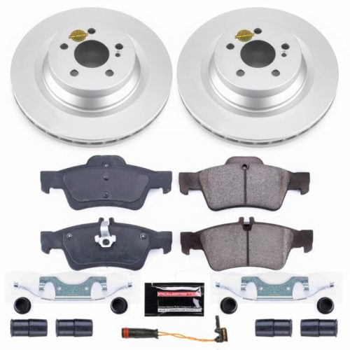 2012-2015 Mercedes-Benz CLS550 & E550 Rear Brake Rotor and Carbon-Fiber Ceramic Pad Assembly - Premium Replacement