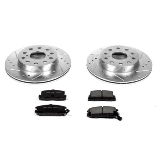 1991-1995 Toyota MR2 Rear Z23 Evolution Sport Brake Kit with Drilled & Slotted Rotors - Premium Replacement