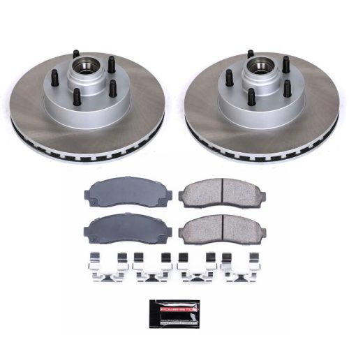 2003-2008 Ford Ranger Front Semi-Coated Rotor Brake Assembly with Ceramic Pads - Premium Replacement