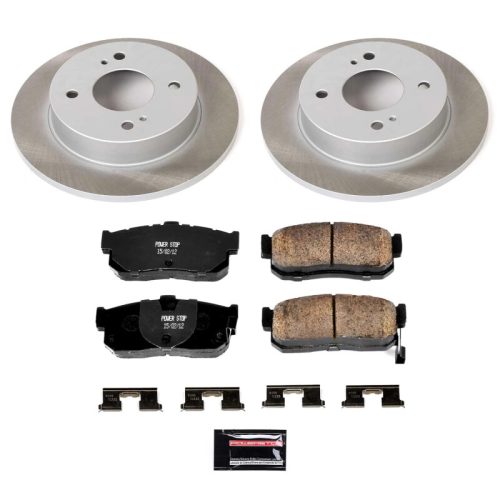 1993-1999 Nissan Altima & 1999 Infiniti G20 Rear Semi-Coated Rotor Brake Assembly - Premium Replacement