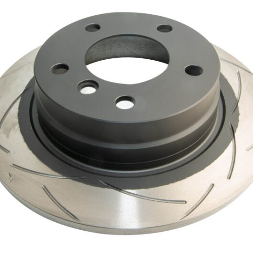 DBA Street Series T2 Slotted Brake Rotor Rear Fitment for BMW 318i 323i 328i 1998-1999 - Premium Replacement