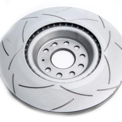 DBA Street Series T2 Slotted Brake Rotor - Front - 2012-14 Volkswagen Golf R - Premium Replacement