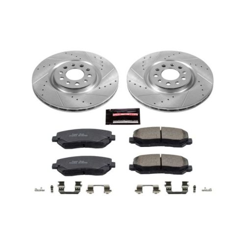 2014-2015 Jeep Cherokee & Chrysler 200 Heavy-Duty Front Z23 Evolution Sport Brake Upgrade Kit - Premium Replacement