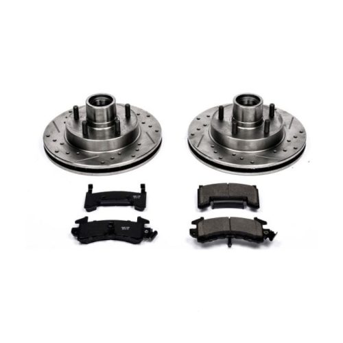 2000-2003 Chevrolet S10 Front Brake Upgrade Kit with Drilled & Slotted Rotors and Carbon-Fiber Ceramic Pads - Premium Heavy-Duty Replacement