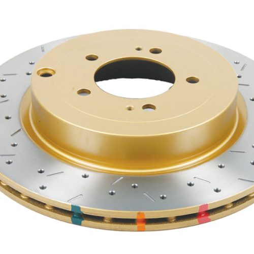 DBA 4000 Series XS Rotor for Mitsubishi Lancer 2008-2014 Rear Drilled and Slotted Replacement - Image 6