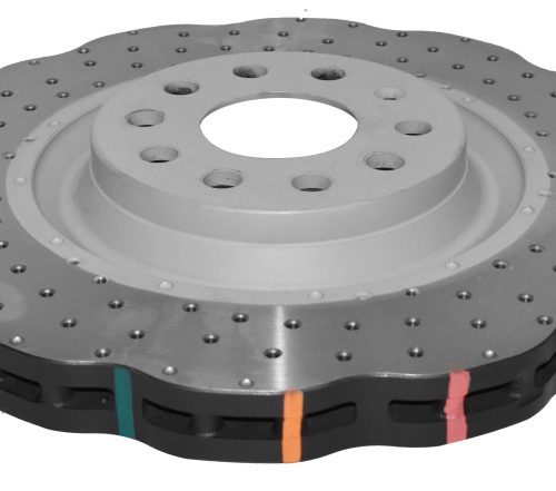 DBA 4000 Series Cross Drilled Rotor Front Fitment 2012-14 Volkswagen CC - Premium Replacement - Image 3