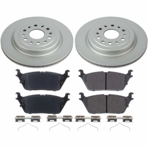 2019-2020 Ram 1500 Rear Brake Rotor and Ceramic Pad Assembly - Heavy-Duty Fleet Brake Replacement by PowerStop Part CRK8184