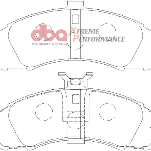 DBA XP650 Heavy Duty Brake Pads for 2004 Pontiac GTO - High Friction and Initial Bite Performance