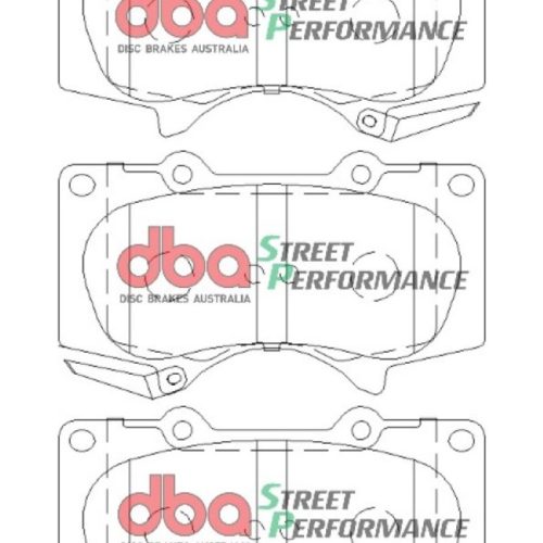 DBA Street Series Brake Pads for Toyota Tacoma 2010-11, FJ Cruiser, 4Runner, Lexus GX460 - Front Replacement