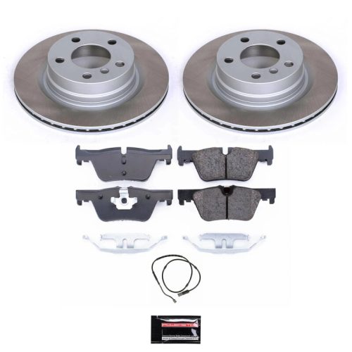 2012-2017 BMW 328i, 320i, 228i Rear Semi-Coated Rotor Brake Assembly - Premium Replacement