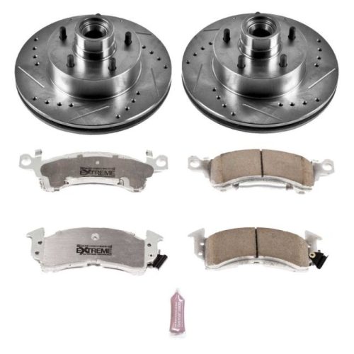 1972-1977 Pontiac Firebird Front Brake Rotor and Carbon-Fiber Ceramic Brake Pad Upgrade - Heavy-Duty Performance & Towing Reliable Braking System