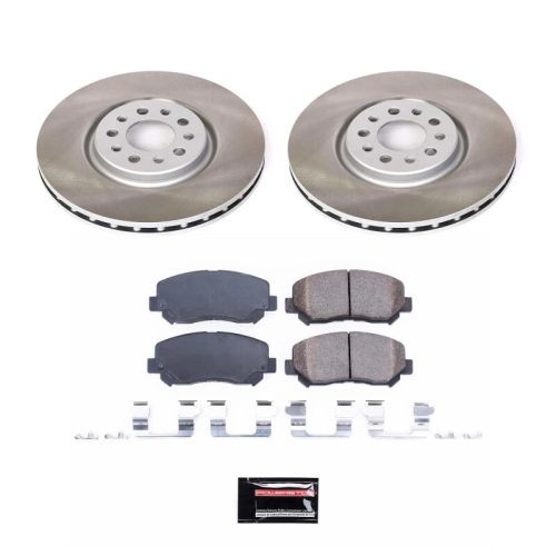 2014-2015 Jeep Cherokee & 2015 Chrysler 200 Heavy-Duty Semi-Coated Rotor Brake Assembly - Premium Replacement