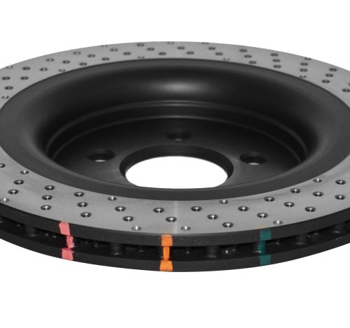 DBA 4000 Series Cross Drilled Rotor for Mercedes-Benz CLK55 AMG W203 and C-Class Models 2002-06 - Premium Replacement - Image 3