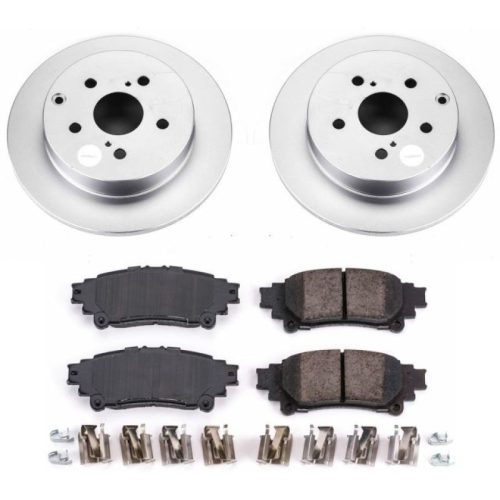 2012-2018 Toyota Prius V & 2016-2018 Toyota Mirai Rear Brake Rotor and Pad Assembly - Premium Replacement
