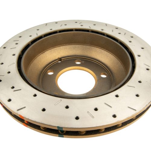 DBA 4000 Series Rear Drilled and Slotted Rotor for Audi Q7 2010 Porsche Cayenne 2010 Volkswagen Touareg - Premium Replacement - Image 2