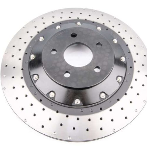 DBA 5000 Series Drilled Rotor Front 2016-18 Ford Focus RS - Premium Replacement - Image 2