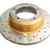 DBA 4000 Series Slotted and Drilled Front Rotor for Land Rover Range Rover and Discovery 1988-1999 - Premium Replacement