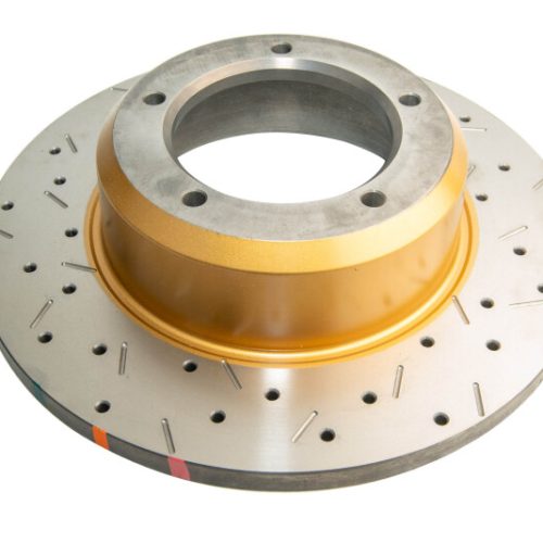 DBA 4000 Series Slotted and Drilled Front Rotor for Land Rover Range Rover and Discovery 1988-1999 - Premium Replacement