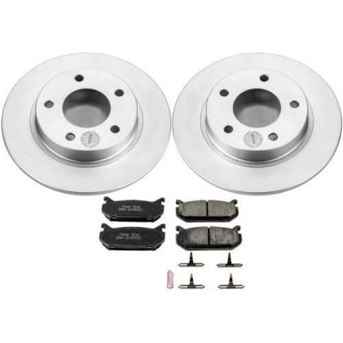 1993-1997 Ford Probe Rear Z17 Evolution Geomet Coated Brake Rotor and Ceramic Pad Assembly - Heavy-Duty Fleet Replacement