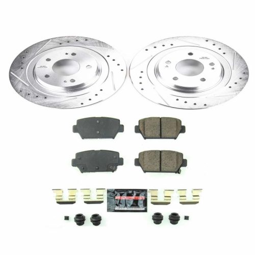 2018-2020 Mitsubishi Eclipse Cross Rear Z23 Evolution Sport Brake Rotor and Pad Assembly - Heavy Duty Brake Upgrade