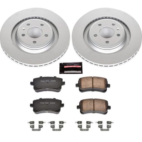 2011 Audi S4 Rear Z23 Evolution Sport Coated Brake Rotor and Carbon-Fiber Ceramic Pad Assembly - Premium Replacement
