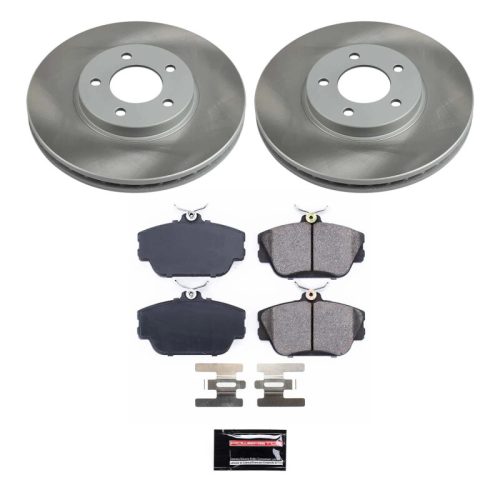 1996-2001 Mercury Sable, 1996-2001 Ford Taurus, 1998-2001 Lincoln Continental Front Semi-Coated Rotor Brake Assembly - Premium Replacement