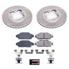 1990-1993 Honda Accord Front Heavy-Duty Semi-Coated Rotor Brake Assembly - Premium Replacement