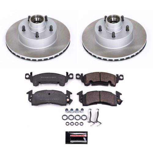 1980-1981 Pontiac Firebird & Chevrolet Camaro Heavy-Duty Semi-Coated Rotor and Ceramic Brake Pad Assembly - Premium Replacement