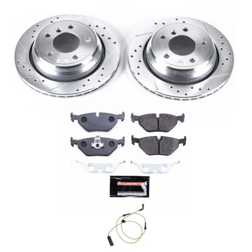 2000-2003 BMW 540i Rear Track Day Brake Kit - High-Performance Brake Rotors and Ceramic Pads for Street & Track Use - Premium Replacement