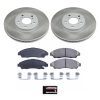 2009-2011 Honda Pilot Front Semi-Coated Rotor Brake Assembly - Heavy Duty Fleet-Ready Replacement