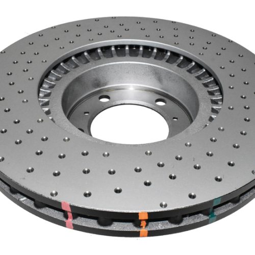 DBA 4000 Series Cross Drilled Rotor for Porsche Panamera 2010 - 2013 Front Heavy-Duty Brake Rotor Replacement - Image 5