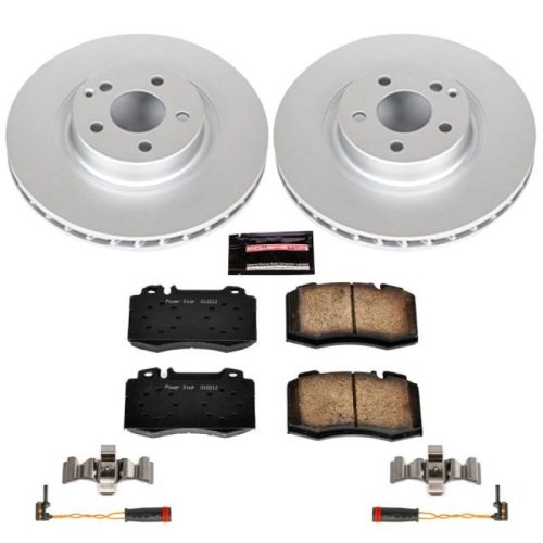 2003 Mercedes-Benz SL500 Front Z23 Evolution Sport Coated Brake Rotor and Ceramic Pad Assembly - Premium Replacement