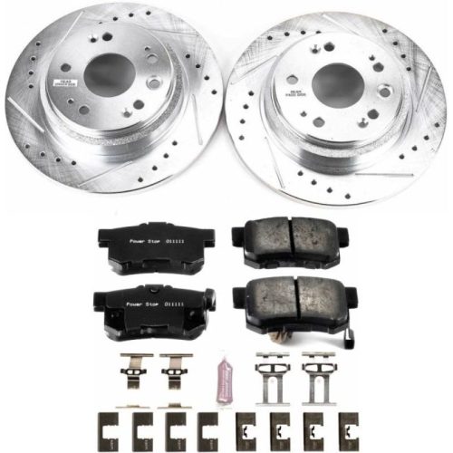2002-2004 Acura RL Rear Z23 Evolution Sport Brake Rotor and Carbon-Fiber Ceramic Brake Pad Upgrade - Heavy-Duty Performance Replacement