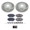 2014-2015 Mazda 3 Front Semi-Coated Rotor and Ceramic Brake Pad Assembly - Premium Replacement
